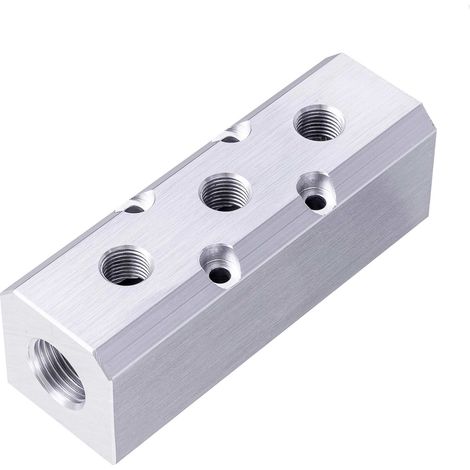 Pneumatik-Verteilerleiste für Kompressor 3x 1/4 Zoll und 2x 1/2 Zoll (1/4)