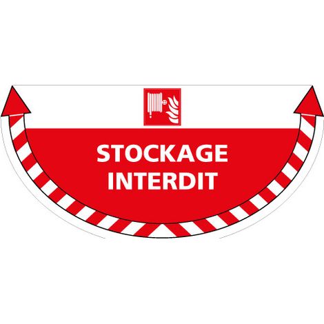 ADHESIF SOL ANTIDERAPANT SIGNALISATION STOCKAGE INTERDIT INCENDIE (G1377)