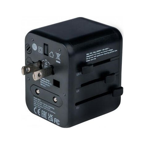 Verbatim 49543 adaptador de enchufe eléctrico Universal Negro (1/4)