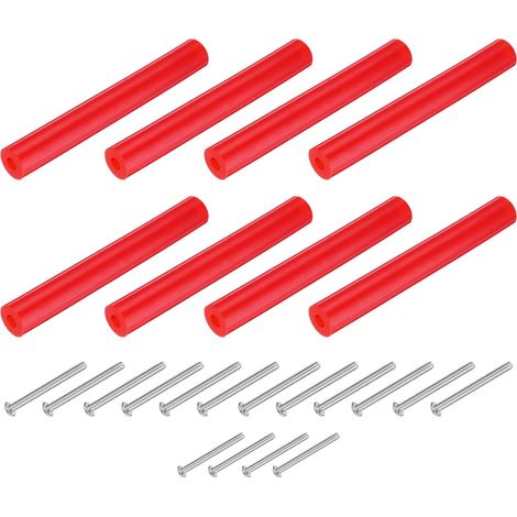 24 Pcs Prise électrique Entretoises Rallonge Kit Inclut 8 Pcs 76mm Interrupteur Réceptacle Vis Entretoises et 16 Pcs 1-1/2 pouce 6-32 Filetage Tête plate Longue Douille Vis (1/5)