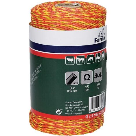 Geflochtenes Zaunseil (3x0,16SS) FARMA 704010FA