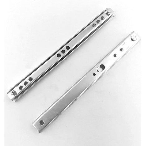 Lot de 2 glissières de tiroir à roulement à billes en acier laminé à froid, 310 (30,5 cm) x 17 mm (l) (1/4)
