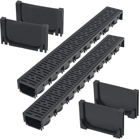 Caniveaux de drainage en plastique 2 m
