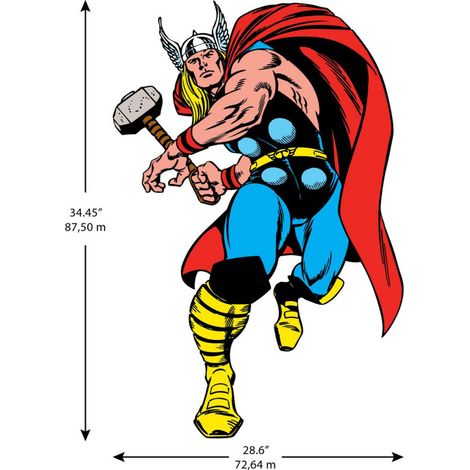 Sticker mural géant Marvel Thor (1/5)