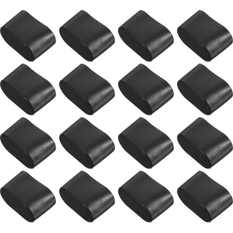 20 Pieces Protectors Furniture Slipping Reduced Floors Pieces Black
