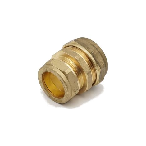 PrimaPlus Compression Brass Coupling 35 x 28mm - Pack of 5