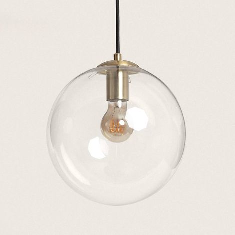 Lámpara Colgante Metal y Cristal Moonlight Clear Transparente