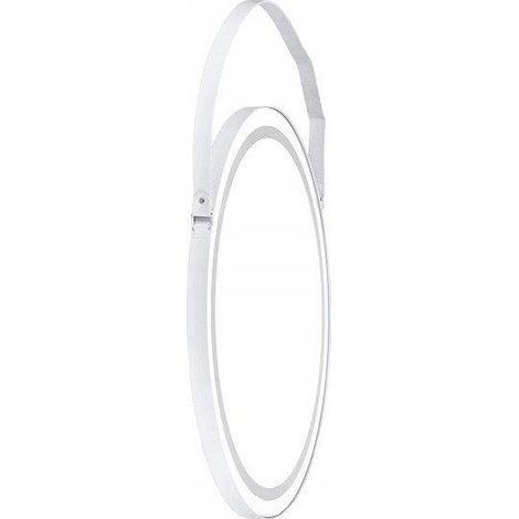 etap Lustro Okrągłe specchio con cornice bianca 75 cm