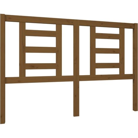 Cabecero accesorio para dormir mueble de dormitorio 146 x 4 x 100 cm madera maciza marrón claro TDL0202997