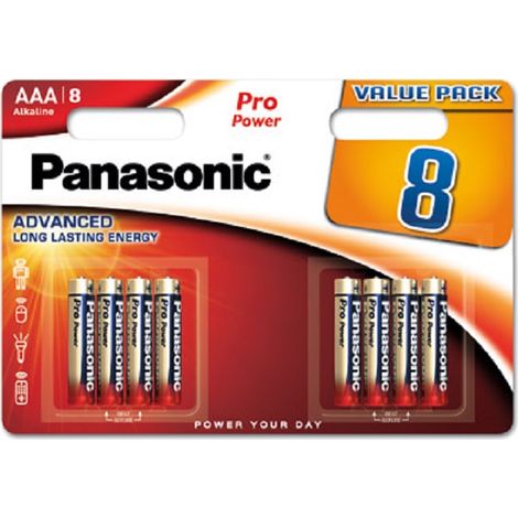 Panasonic AAA Micro Pro Power 1,5V Batterie 8er Blister (1/5)