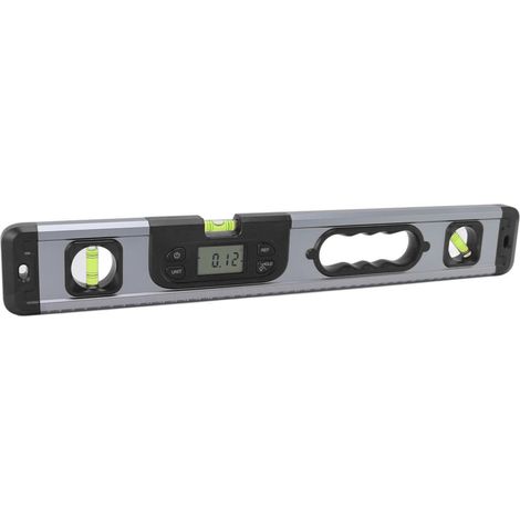 Niveau numérique en alliage d'aluminium 4x90° 2x180° Niveau électronique professionnel pour mesures Noir (1/5)