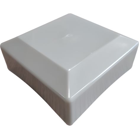 Tapa exterior para perfil, tapa, techo, 80x80, 20 piezas, gris (1/5)