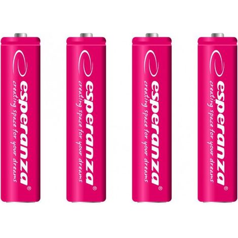 Esperanza rechargeable batteries ni mh aaa 1000mah 4pcs red (1/2)