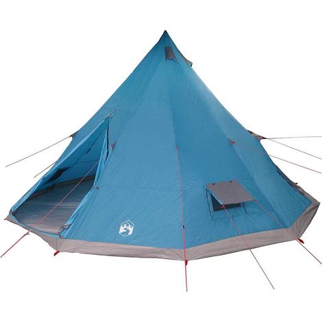 vidaXL Carpa Tipi con techo Azul 560 x 560 x 300 cm tafetán (1/2)