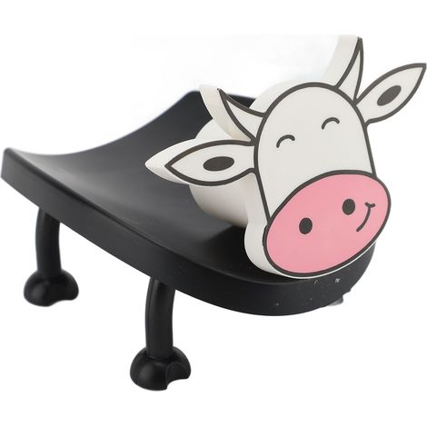 Support rouleau papier WC vache décoratif plastique facile à utiliser panier rangement salle de bain (1/5)