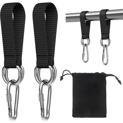 2-piece swing mount, tear-resistant, hammock set, hanging chair, outdoor, 2 carabiners (1/5)