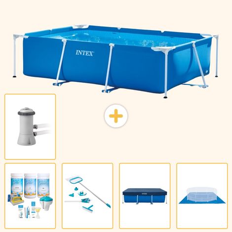 Intex Piscine Tubulaire Rectangulaire - 300x200x75 cm - 6-pièces S21124