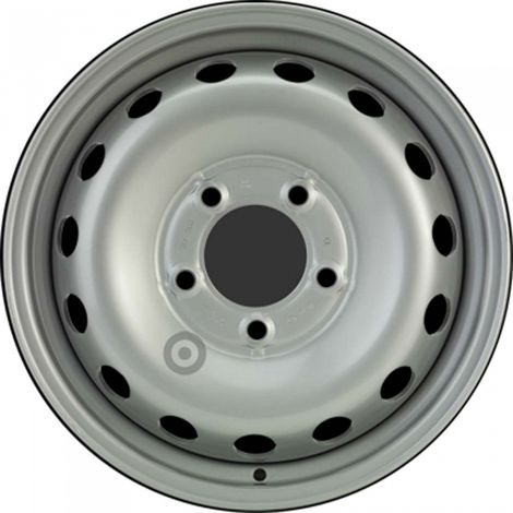 Jante tôle 16 pouces - 5 Trous - 6,5x16 5x130 ET66 AL89 argent