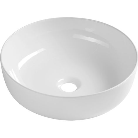 Vasque à poser RONDEA en céramique dia. 41 cm, blanc (1/4)