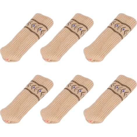 Lot de 20 protège-pieds de chaise en silicone acrylique double couche élastique pour meubles et sols (1/5)