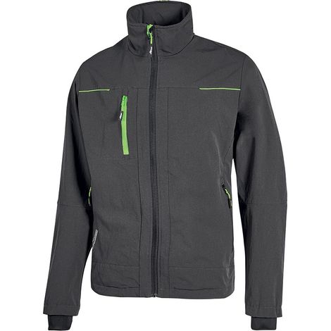 Chaqueta de trabajo de tela PLUTON - Gris/Verde XL