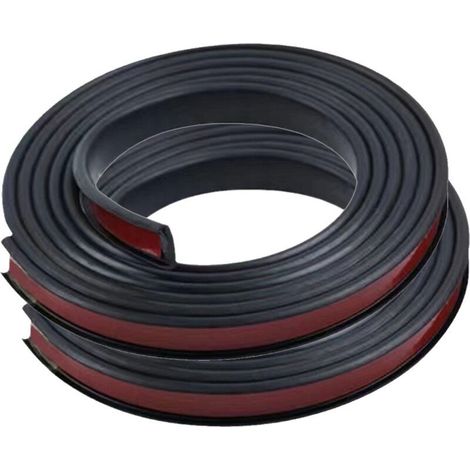 2M Noir Forme de U 25MM Bande de Chant en Melamne Adhesive,Pas de Thermocollant Chêne Chant Plan de Travail Bande de Garniture,Caoutchouc Souple TPE Placage Bois Couvre Chant pour Meubles (1/5)