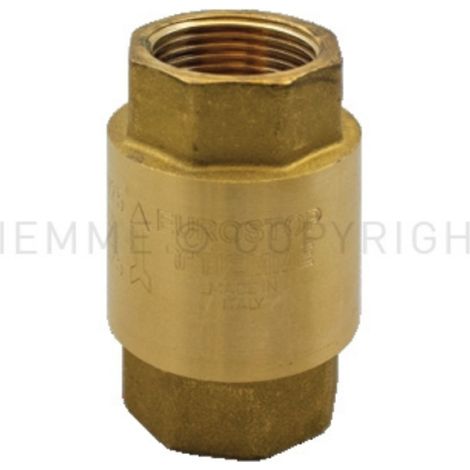 Valvola di ritegno eurostop femmina/femmina iso228 con otturatore metallico 3/4 tiemme 3500143