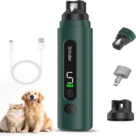Irovami Lime ongles électrique chien – 5 vitesses, LED, silencieux – Idéal pour toilettage, griffes, maison (1/5)