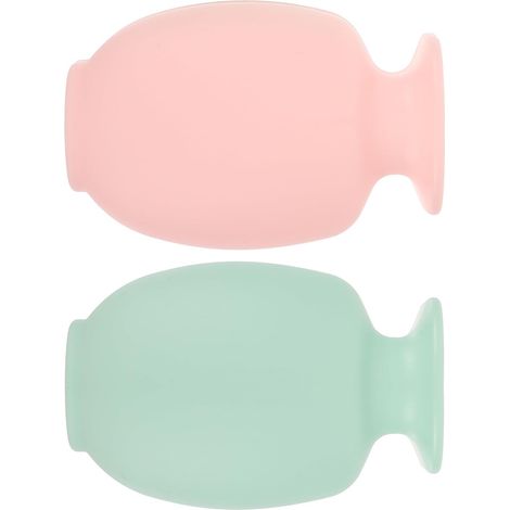 2 vases muraux réutilisables en silicone couleur aléatoire, cache pots suspendus (1/5)
