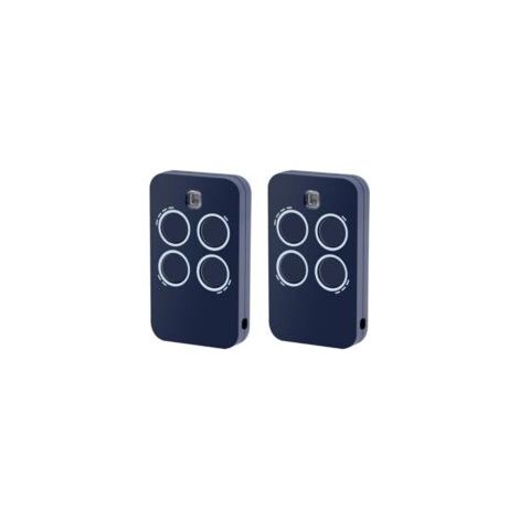 Set di 2 telecomandi di ricambio per apriporta da garage a 4 canali, compatibili con Genius Echo TX4 RC 433 MHz - Crezuo
