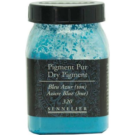 Pigment pour création de peinture - SENNELIER - Bleu Azur - Pot 200 ml - Pigments purs - Haute qualité