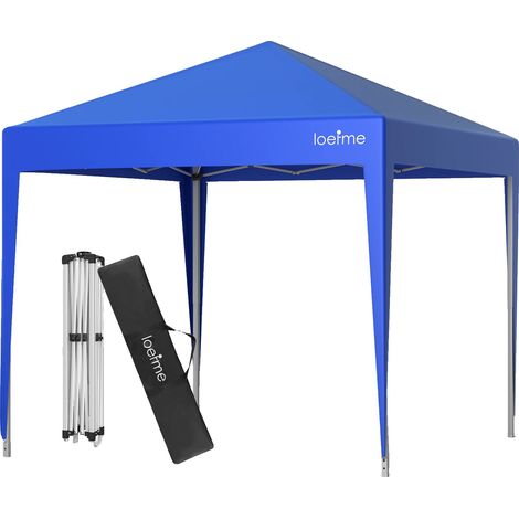 Abri de jardin pliant, design étanche, panneaux latéraux amovibles, Bleu sans murs, 2.5m x 2.5m-b (1/2)