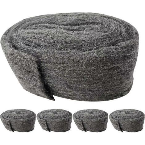 Lot de 5 pièces de laine d'acier pour barrière anti-rongeurs, bouche-trou pour souris.-31.00X7.00X1.00CM (1/3)