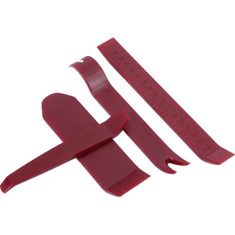 4-teiliges Auto-Innenverkleidungs-Demontage-Set mit Türverkleidungsclips und Einbauwerkzeugen für Stereoanlage und Radio. (1/5)