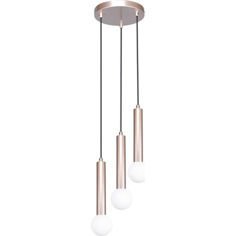 Suspension ronde moderne café/blanc 3xG9 FILANO Italux (1/3)