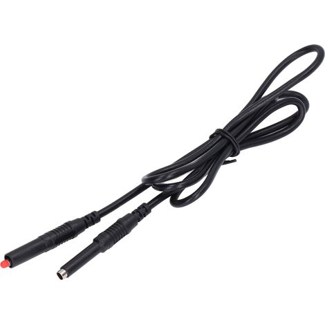 Bananenstecker-Messleitungen-Set, Stecker auf Stecker, stapelbar, elektrisches Multimeter-Kabel J.70027, 4 mm, Schwarz (1/5)