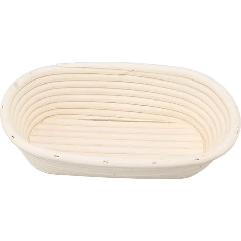 Brotgärkorb-Set, 25 cm, oval, natur, aus Rattan, inklusive Teigschaber, Tuch und Pinsel (1/5)