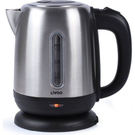Wasserkocher - LIVOO - DOD182 - 1630 W - 1,2 L - 360° Sockel - Grau (1/3)