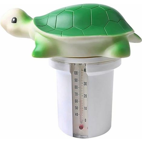 Diffuseur Chlore Piscine Brome Piscine Flotteur, Flotteur Piscine Chlore, Pastille Chlore Accessoires pour Anti Algue Piscine Eau Verte - Jacuzzi - Spa Enfant Exterieur Skimmer avec Thermomètre LO-Ron (1/5)