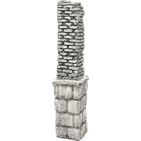 Colonna Rudere in Gesso con Mattoncini in Rilievo 11433 (1/4)