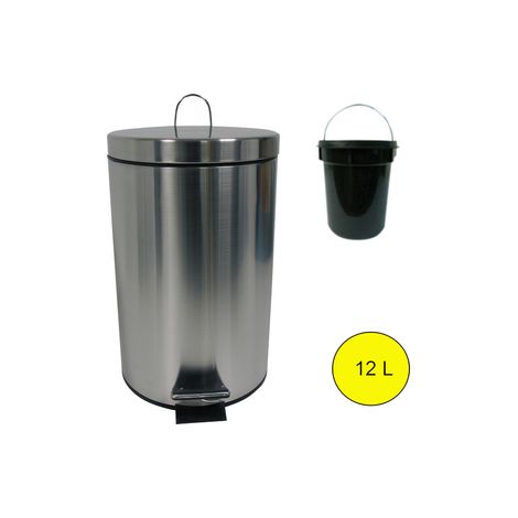 CUBO PEDAL INOX 12L