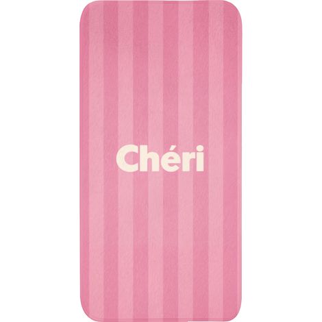 TAPIS DE TOILETTE Rayé - Rose - Chéri 60x120 cm