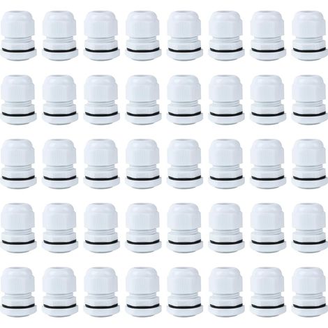 30 Presse-Étoupes M16 IP68 Nylon, 4-8mm, +Contre-Écrou Presse-étoupes en nylon étanches IP68 pour câbles 4-8mm. Avec contre-écrous et rondelles. Idéal pour boîtiers étanches. (1/5)