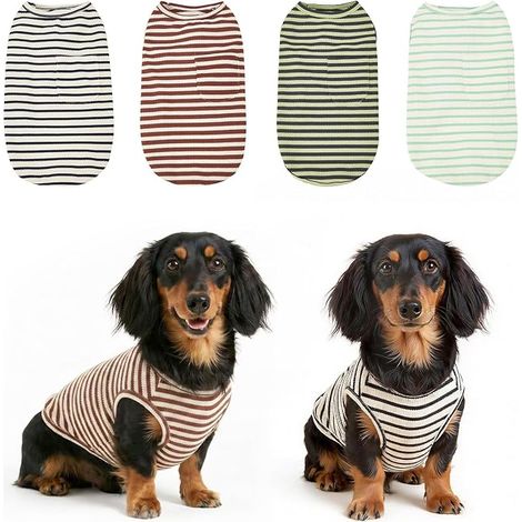 Dog Clothes Striped T-Shirt for Small and Medium Breeds (1/5)