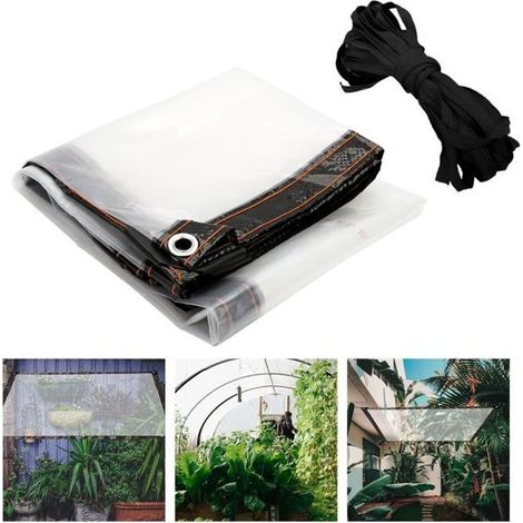 Yakimz Bâche Imperméable Transparente avec Oeillets, Plusieurs tailles, Housse De Protection Pour Jardin - 300 × 500 cm-Ywey (1/5)