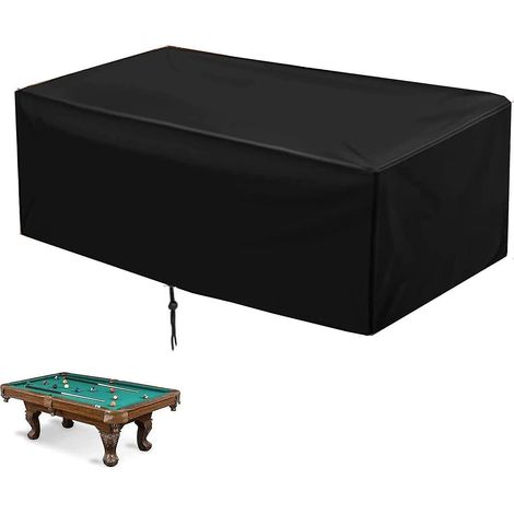 Housse de table de billard en tissu polyester imperméable et durable (noir, 210d, 28715582cm) (1/3)