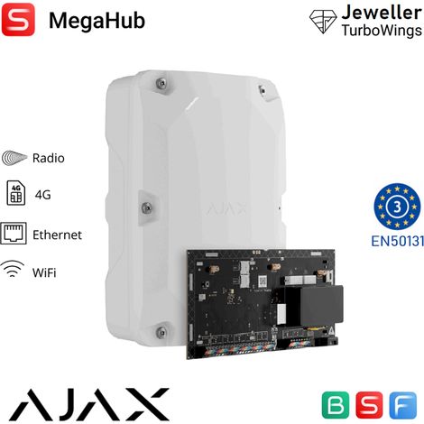 158643 - Superior - Superior MegaHub - colore white - Ajax sicurezza professionale