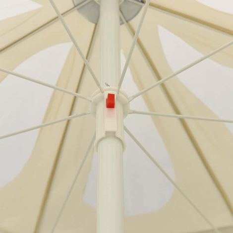 Maison Exclusive - Parasol de plage jaune sable 240 cm (1/5)