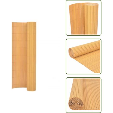 Clôture de jardin double face 110x500 cm Jaune - Clôture De Jardin - Clôture PVC - Clôture Jaune - Clôture Résistante Aux Intempéries - Clôture Pliable