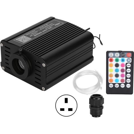 Plafonnier LED Fibre Optique 16W RGBW pour Toit de Voiture et Décoration Maison, Prise UK 100-240V (1/5)